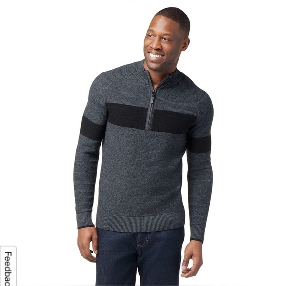 NEW Mens Smartwool Ripple Ridge Half Zip Sweater XL - Picture 3 of 12